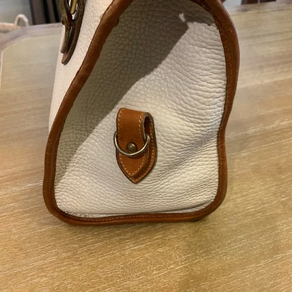 Dooney & Bourke Cream / White and Brown Satchel - Picture 16 of 16